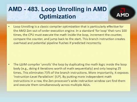 AMD #483 – Loop Unrolling in AMD Optimization
