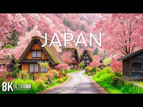 Spring in Japan 8K 🌸 Cherry Blossoms, Peaceful Villages & Timeless Landscapes in 8K UHD