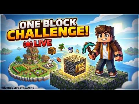 ONE BLOCK CHALLENGE | MINECRAFT