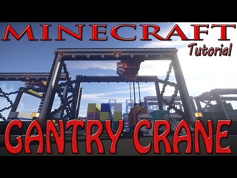 MINECRAFT / HYTALE : Gantry Crane Tutorial (Shipping Dock)