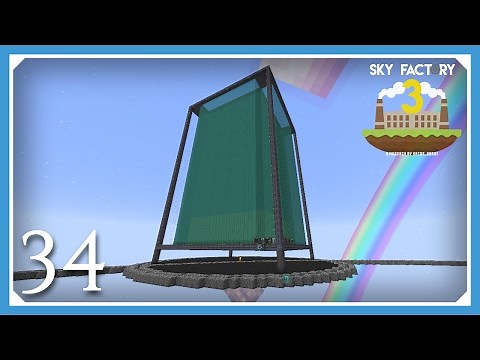 FTB Sky Factory 3 | Maximum Size Extreme Reactor! | E34 (Modded Skyblock Minecraft 1.10.2)