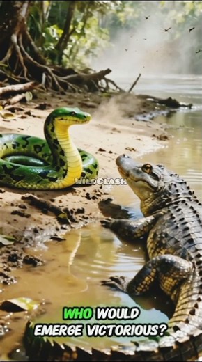 Crocodile vs Anaconda 🐊🐍 | Who Wins?