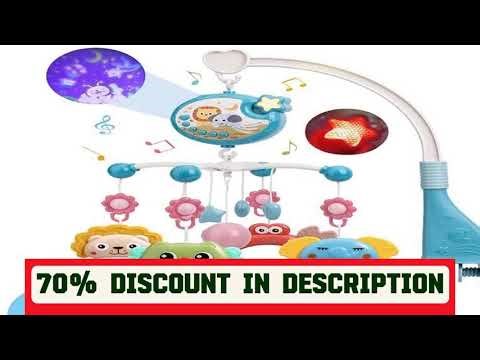 #Musical Baby Crib Mobile with Lights Music Projection for Infants 0-6 Months Remote Control Crib T