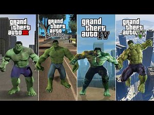 Hulk Evolution in All GTA Games | Who is Strongest Hulk in GTA Games ? | Hulk Jump in GTA Games