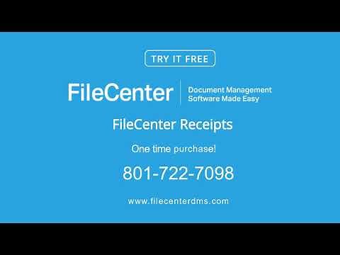 FileCenter Receipts and Reports