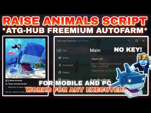 [🌊] Raise Animals Script Pastebin **NO KEY** AUTOFEED ALL ANIMALS | AUTOBUY | AUTO RAISE FAST🐋