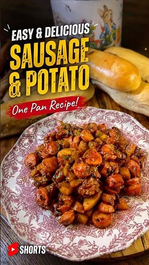 Easy Sausage & Potato Skillet Recipe | One-Pan Dinner #food #recipe #dinner #cooking #baking