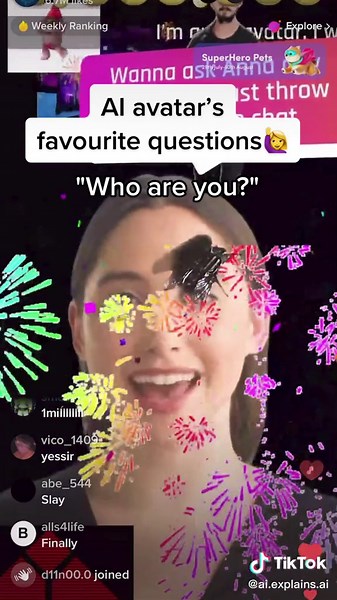AI Avatar Counting 1 Million on TikTok Live