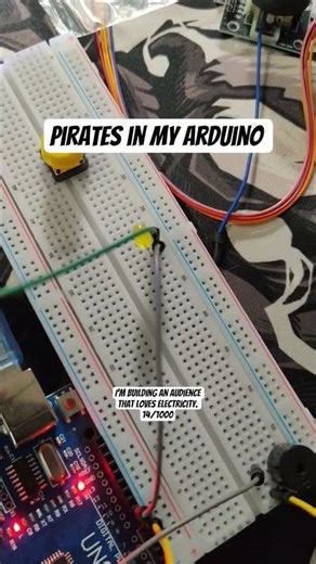 PIRATES in my Arduino 🏴‍☠️ #arduino #arduinoproject #electricity