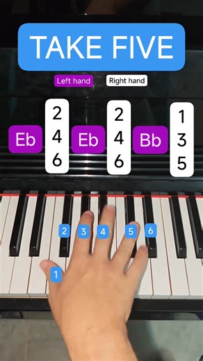 36K views · 238 reactions | Take Five #piano #pianotutorial #pianolessons #short #pianomusicalite | Piano Musicalité | Facebook