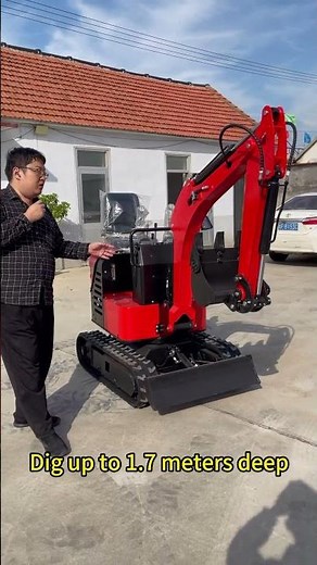 Shandong small and micro excavator capable of digging deep trenches and breaking #digger #excavator