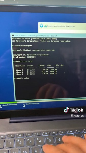 Como formatear una unidad HDD o SSD por CMD para instalar sistema operativo Windows lmpiamente #HP #mantenimiento #taller #electronica #fyp #viral #techtok #laptop #reparacion #mecatronica #mexico