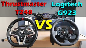 Watch Thrustmaster T248 vs Logitech G923 Test drive & review on Amazon Live