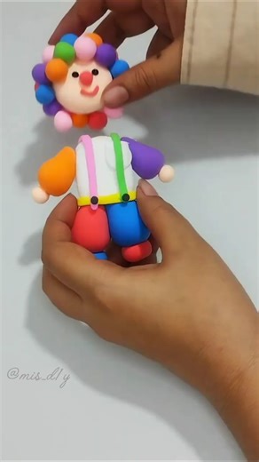 DIY Cute Joker with Clay 🃏#diy #joker #clay #clayart #handmade #craft #shorts #trending #viralshort