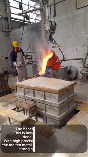 🔥 Molten Metal Casting Process! Insane High-Level Skills 😱#shorts #metalcasting