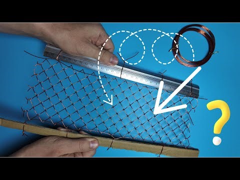 How can you easily make a mesh of any size from wire