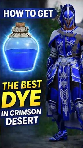 Best Dye in Crimson Desert (How to Get Bright Blue Dye FAST) #shorts