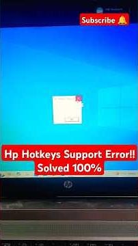 How to Fix Laptop Hotkeys Not Working - Quick Solutions! Hp Hotkey Support #fix #repairtutorial