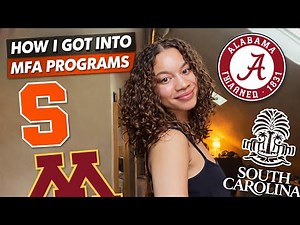 How I Got into Multiple Fully-Funded MFA Creative Writing Programs #authortube