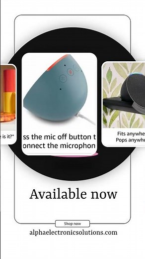 Amazon Echo Pop, Our smallest Alexa speaker, Fits in any room, Charcoal