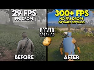 How To Get POTATO GRAPHICS IN Red Dead Redemption 2! 🥔(Intel / AMD / Nvidia )