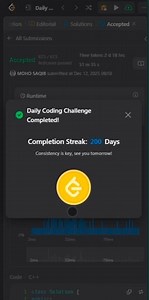 Leetcode 200 days daily challenge completed #leetcode #life #coders #iit #codingchallenge #code #jee