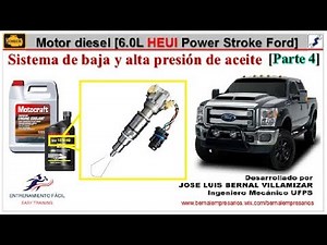 5-Diagnóstico de ICP e IPR (sistema de alta presión de aceite) Motor 6.0L HEUI PowerStroke Ford🥴p4