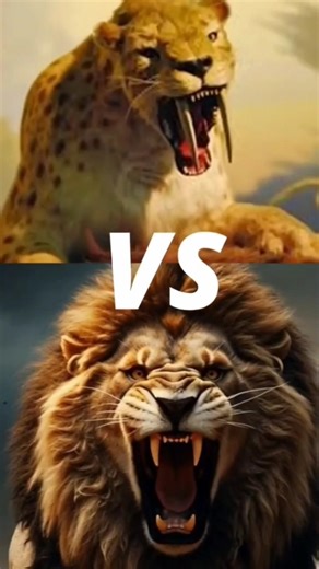 Sabertooth Tiger VS Lion# Youtubeshorts