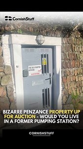 A former pumping station in Penzance, fitted out with a bed, seating area, table, kitchenette, and WC, is set to go under the hammer with a freehold guide price of £23,000 plus. The unusual property, located in Alverton Road, comes with mains water, electricity, and drainage. It is one of 145 lots in Clive Emson Land and Property Auctioneers’ second sale of 2025, which concludes on 20th March, with bidding opening on 18th March. Read more on CornishStuff.com | CornishStuff | Facebook