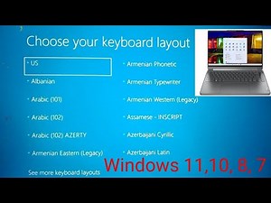Choose your keyboard layout windows 11 Dell 153000