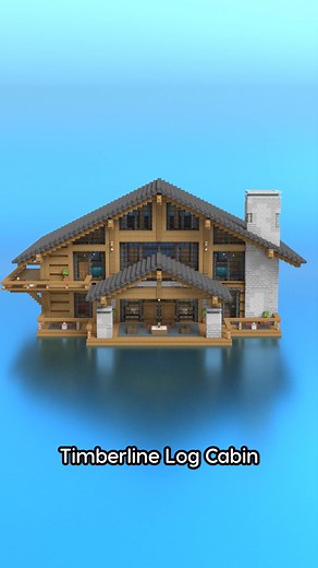 Timberline Log Cabin Building Guide for Minecraft
