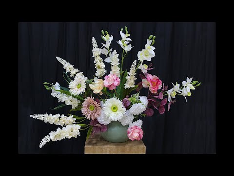 European Style Flowers Arrangement | How To Flowers Arrangement | How To make A Bouquet