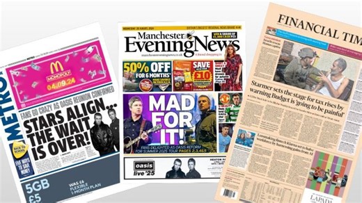 Press Preview: Wednesday's front pages
