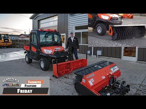 Kubota RTV-X1100C with K Connect Sweeper and Snowblower