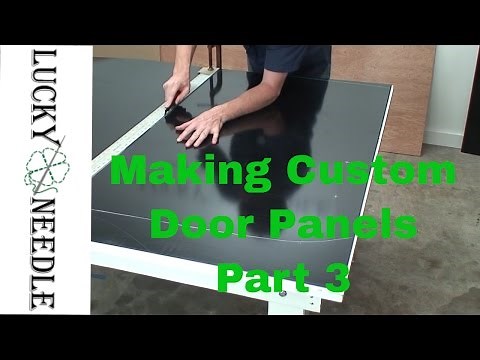 Automotive Upholstery - Making Custom Door Panels Part 3 - Cutting Out ABS Panels