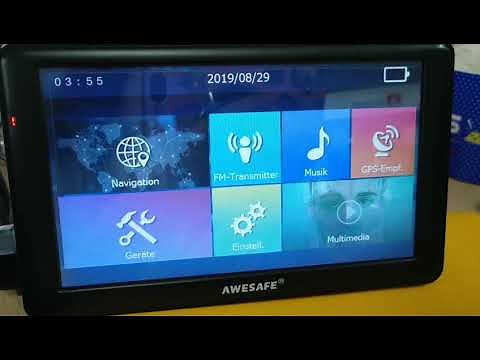 AWESAFE Navigationsgerät für Auto Lkw 5 Zoll 7 Zoll 9 Zoll Navi - Ton überprüfen