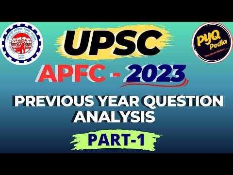 UPSC EPFO APFC 2023 Solved Paper I PART-1 I UPSC EPFO EO/AO APFC 2025