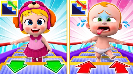 Magic Stairs Song | Escalator Funny | Nursery Rhymes & Kids Song | PIB Little Songs #PIBLittleSongs #kidssongs | PIB Little Songs