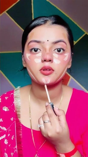 Viral Full Face Contour & Concealer ￼Hack🤯✅ #youtubeshorts #shorts #makeuptutorial #viralvideo #yt