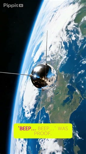The First Satellite Was Just a Beep… And It Changed Everything 😳🚀 #space #universe #science #shorts