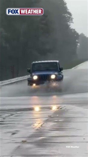 TURN AROUND! Driver Plows Through Flooded Road in Mississippi