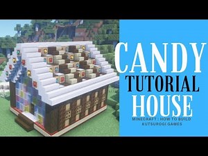 [Minecraft] How to make a candy house! Make it colorful and cute using picture frames and glass p...