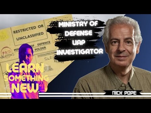 Nick Pope UAP Ministry of Defense Investigator Can We Trust The Narrative?