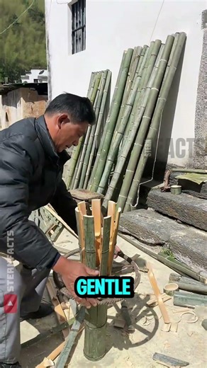 Watch Bamboo Instantly Split into 8 Equal Strips
