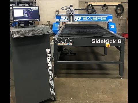 ShopSabre SideKick Combo Machine - Metal / Wood Sign