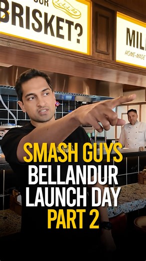 AB Gupta on Instagram: "Smash Guys Bellandur launch day - Part 2! 🍔 Final tasting, and closing out the last few details before going live. These decisions really define the experience from the very first day, so I make sure to be there personally. There’s certain things you just can’t and shouldn’t delegate. {Burger Trail, Detailed Check, Execution, Branding} #SmashGuys #Bellandur #OpeningDay #ABGupta"