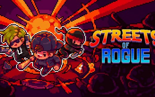 儿子和小朋友本地4人合作玩 《地痞街区》dlc角色包同捆版 Streets of Rogue: Character Pack Edition_哔哩哔哩bilibili