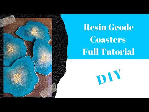 Resin Geode Coasters Full Tutorial