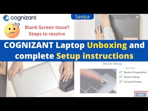 Cognizant Laptop Unboxing and complete Laptop set up steps || 2025