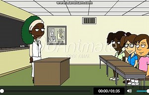 Dora makes a cartoon baby crying sound effect in class and gets grounded